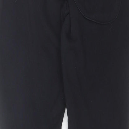 304 Womens Black  Cotton Sweatpants Trousers Size S L27 in Regular