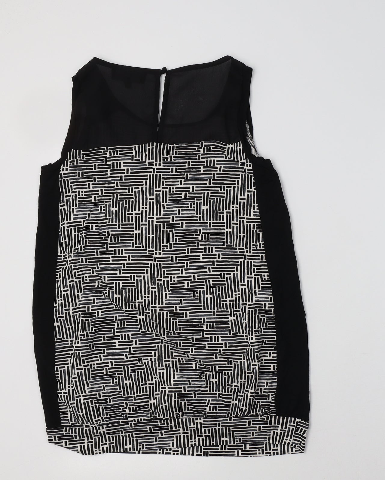 Womens UK Size 10 NEXT Black Basic Blouse