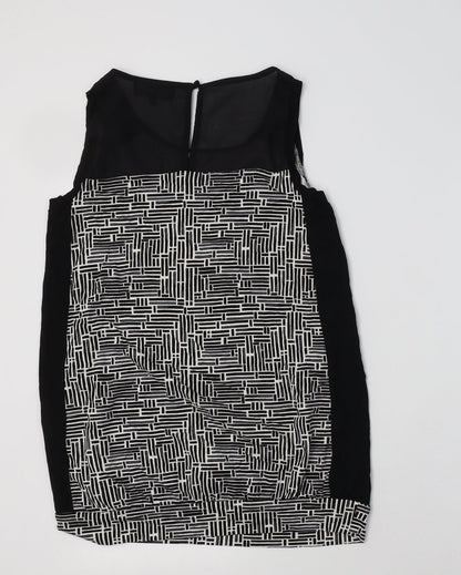 Womens UK Size 10 NEXT Black Basic Blouse