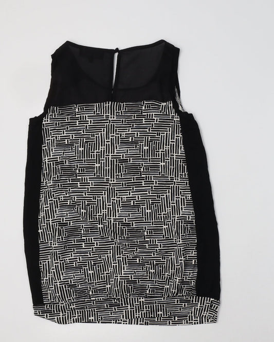 Womens UK Size 10 NEXT Black Basic Blouse