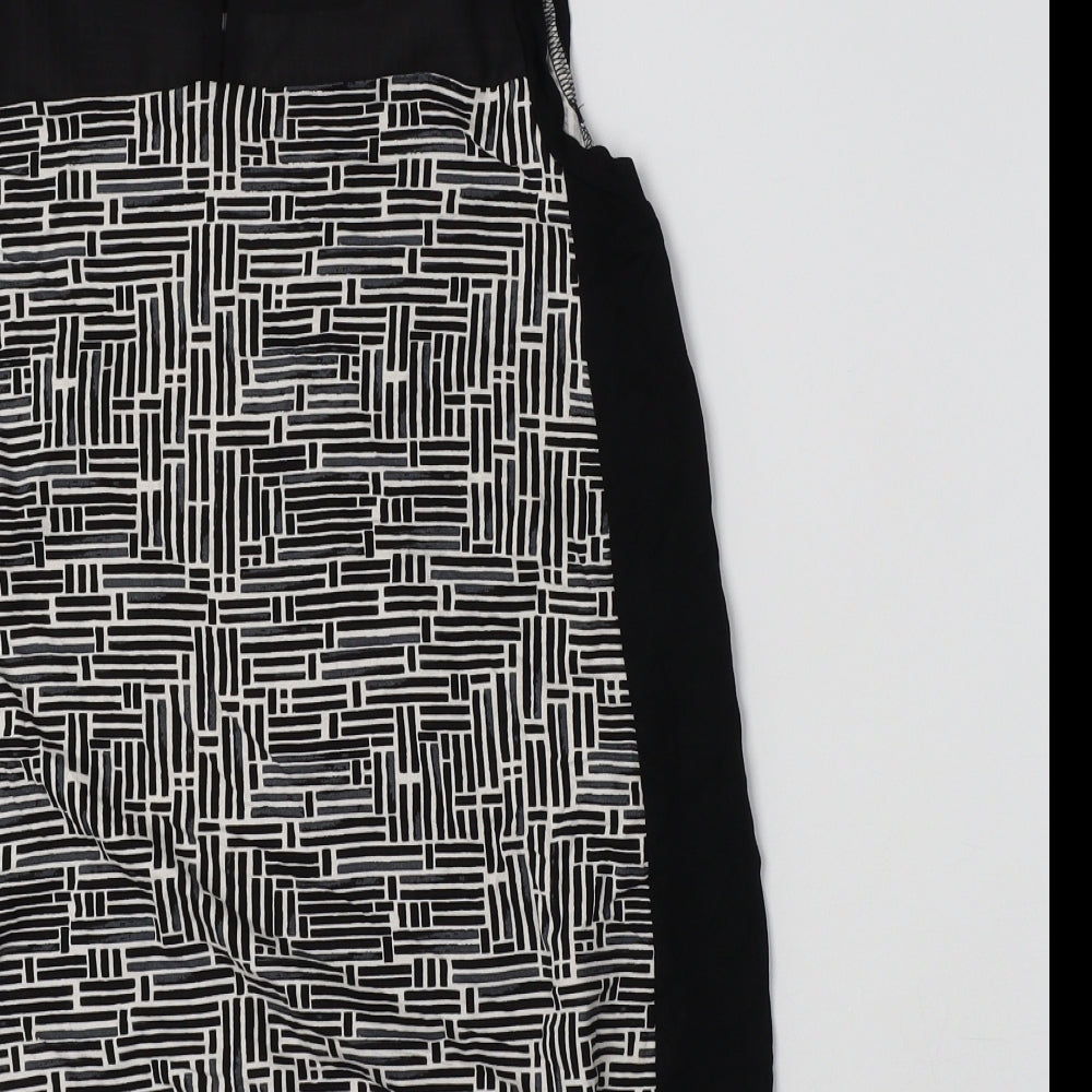 Womens UK Size 10 NEXT Black Basic Blouse