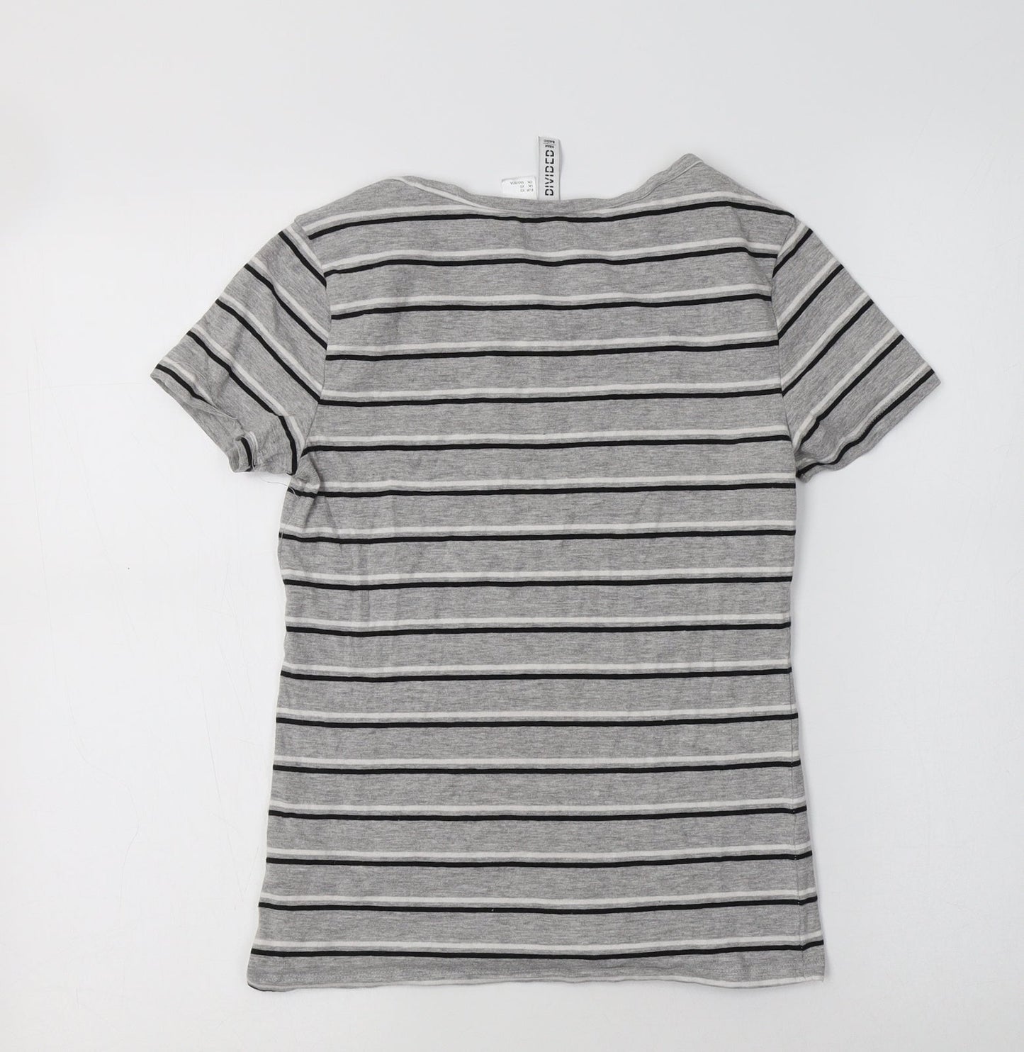 Womens UK Size XS H&M Grey Basic Polo