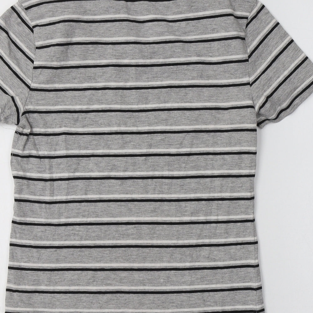 Womens UK Size XS H&M Grey Basic Polo