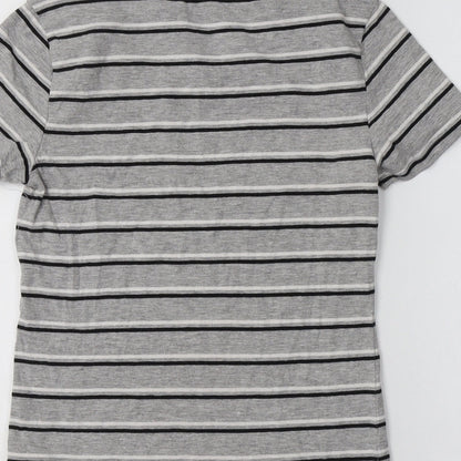 Womens UK Size XS H&M Grey Basic Polo
