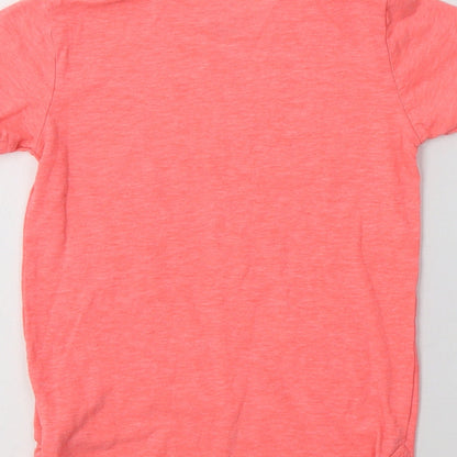 NEXT Girls Pink  Cotton Basic T-Shirt Size 3 Years Crew Neck  - Miami