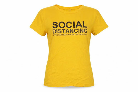 Front view of SHEIN women’s yellow cotton basic polo, size UK 10, collared