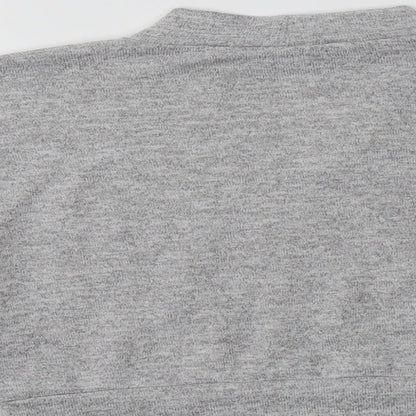 New Look Girls Grey Mock Neck  Polyester Pullover Jumper Size 12-13 Years