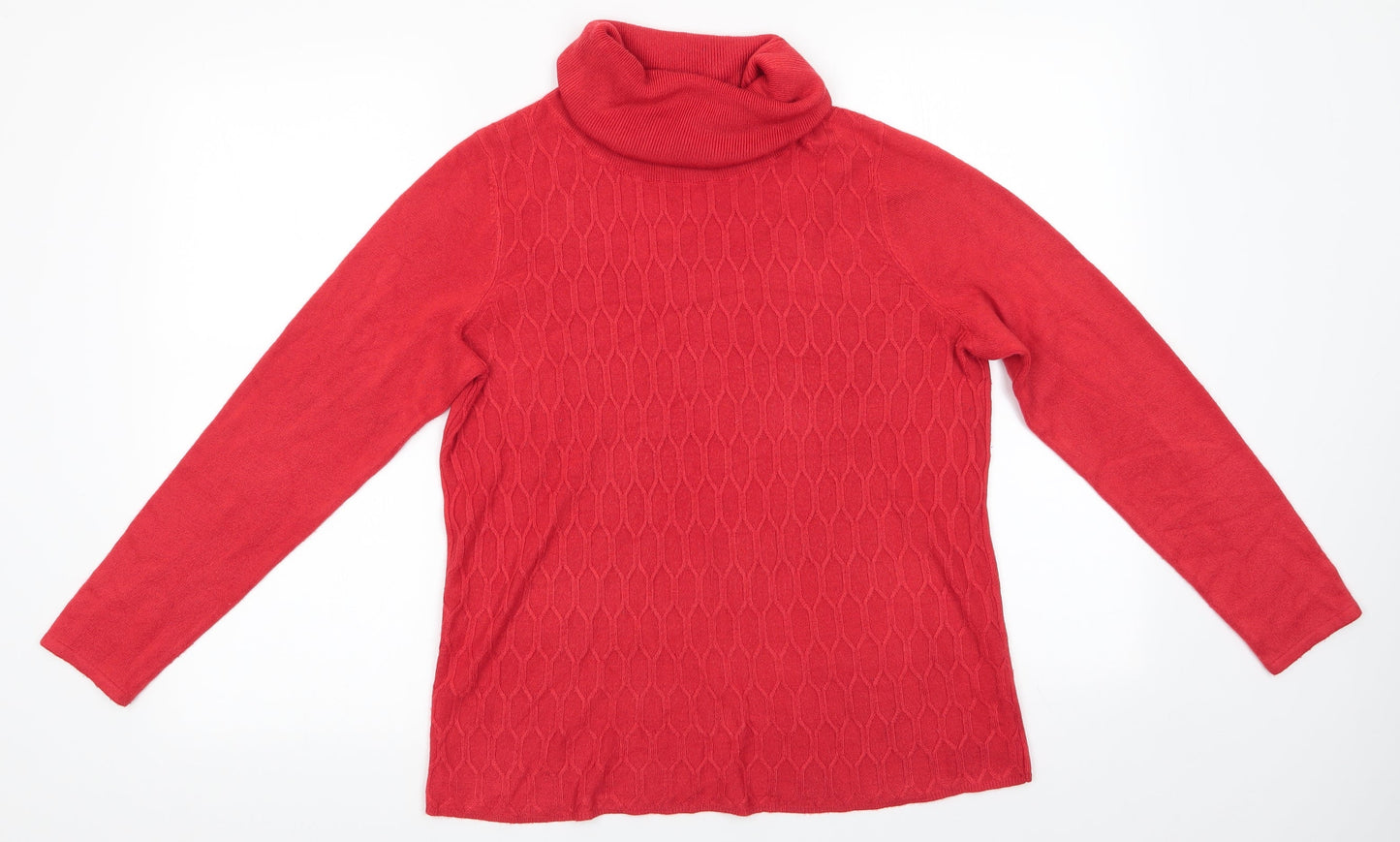 Womens UK Size 12 Bonmarché Orange Pullover Jumper
