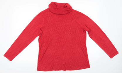 Womens UK Size 12 Bonmarché Orange Pullover Jumper