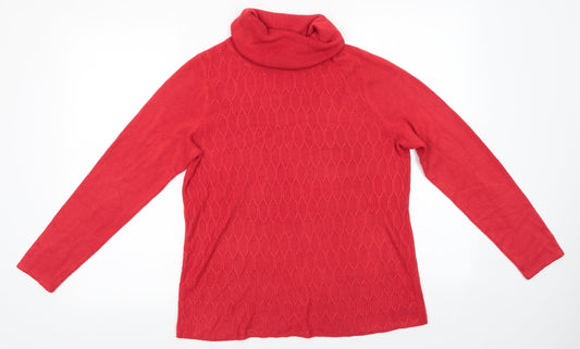 Womens UK Size 12 Bonmarché Orange Pullover Jumper