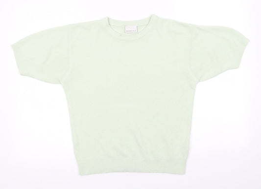 Womens UK Size 10 Essentials Green Pullover Jumper