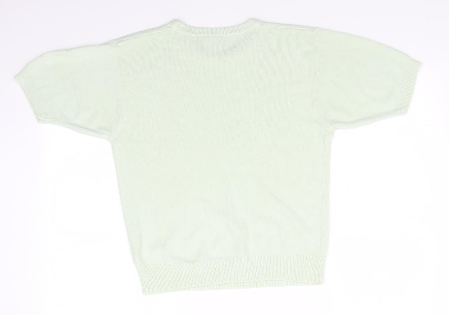 Womens UK Size 10 Essentials Green Pullover Jumper