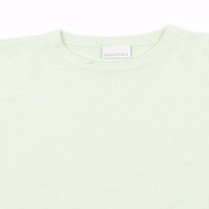 Womens UK Size 10 Essentials Green Pullover Jumper