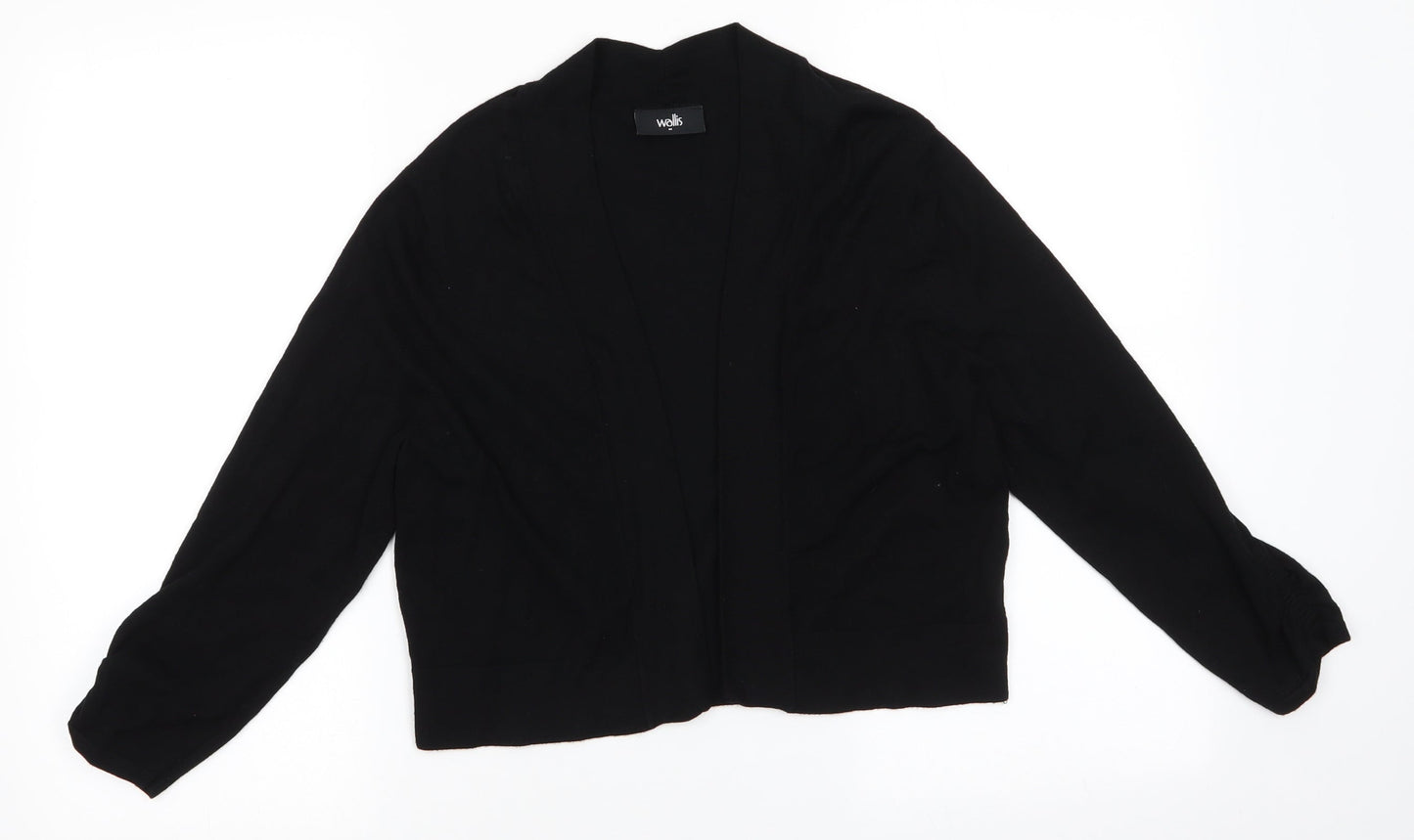 Womens UK Size M Wallis Black Shrug Jumper