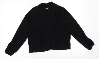 Womens UK Size M Wallis Black Shrug Jumper