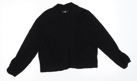 Womens UK Size M Wallis Black Shrug Jumper
