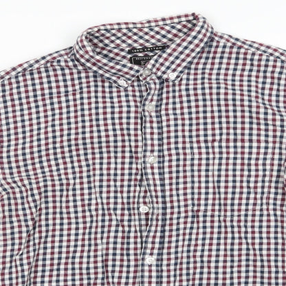 Mens UK Size M Florence and Fred Blue  Button-Up Long Sleeve Casual Shirt