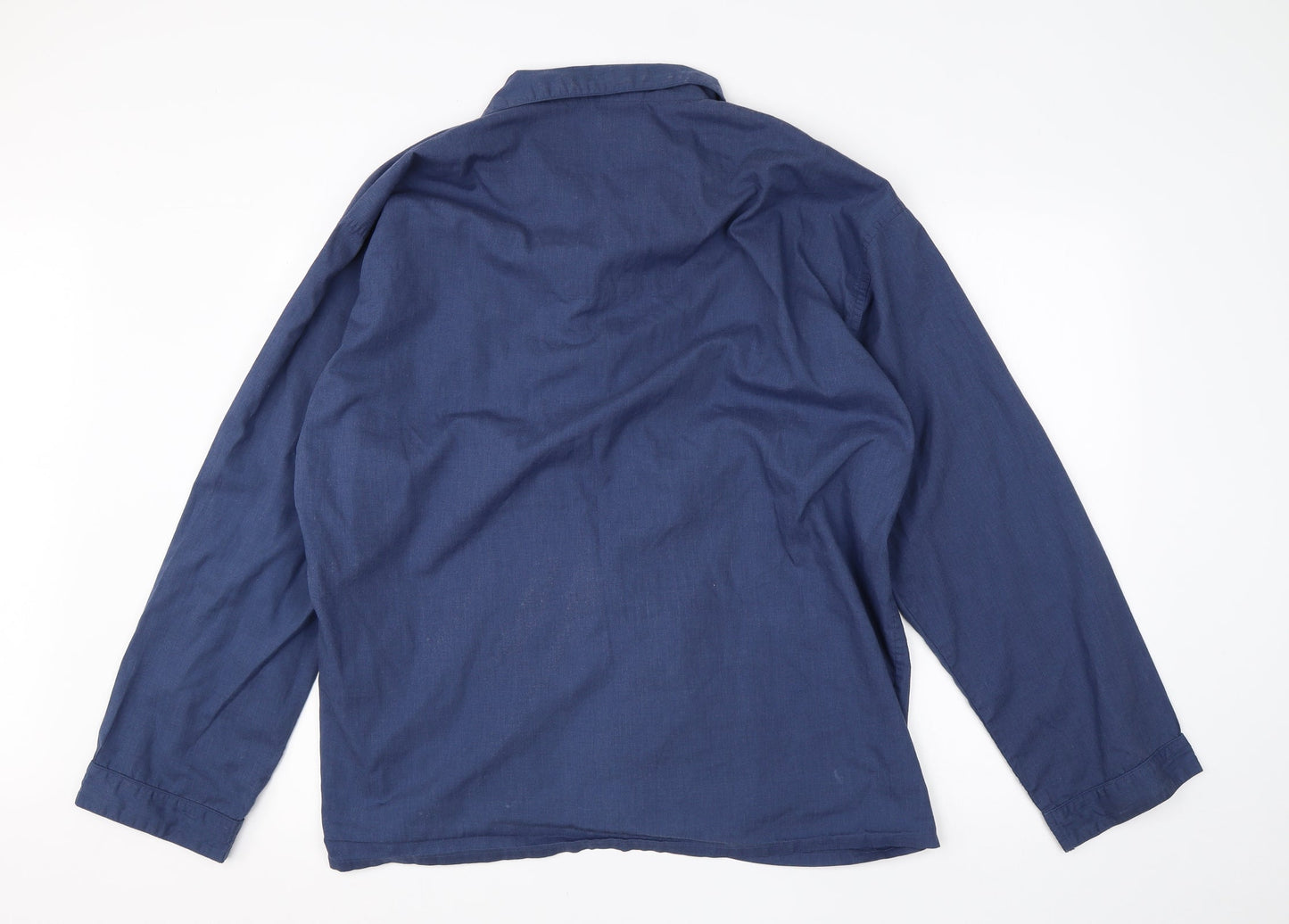 Primark Mens Blue  Cotton  Button-Up Size XL Collared Button