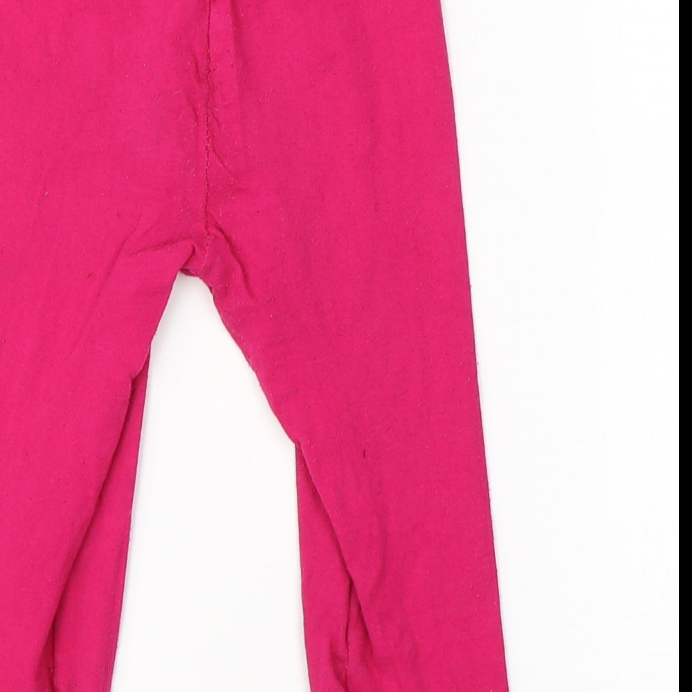 Futuro Girls Pink  Cotton Jogger Trousers Size 7-8 Years  Regular