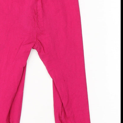 Futuro Girls Pink  Cotton Jogger Trousers Size 7-8 Years  Regular