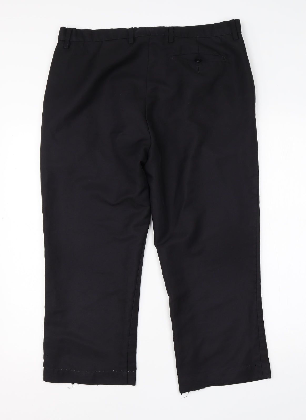 Mens UK Size 36 Cedar Wood State Regular Fit Dress Pants Black Trousers