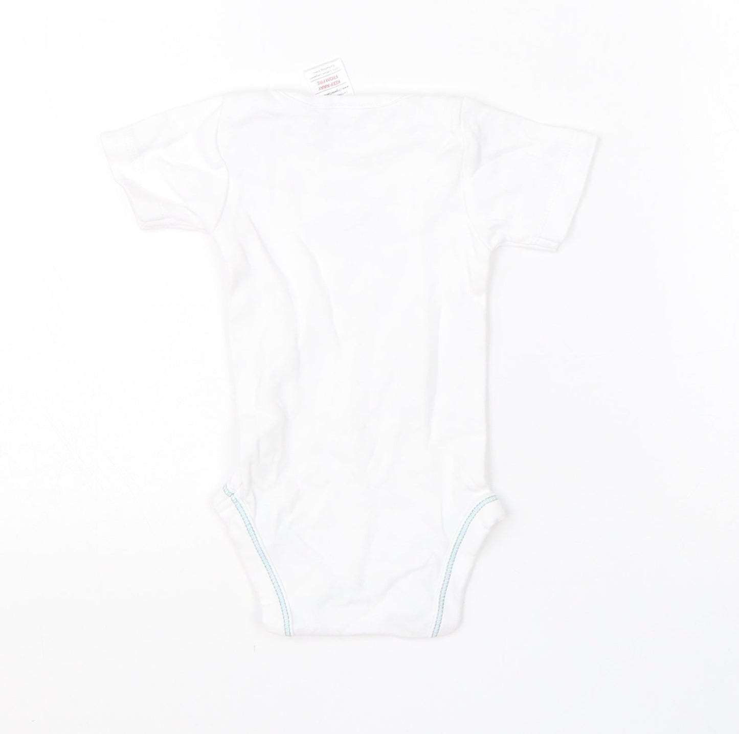 Lily & Dan Baby White  Cotton Babygrow One-Piece Size 0-3 Months