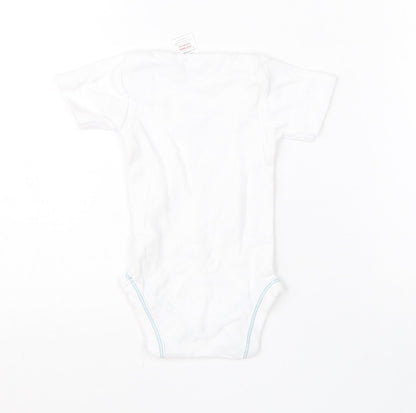 Lily & Dan Baby White  Cotton Babygrow One-Piece Size 0-3 Months