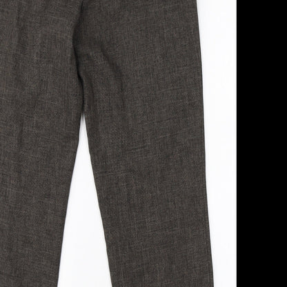 Womens UK Size 12 M&S Regular Fit Dress Pants Grey Trousers