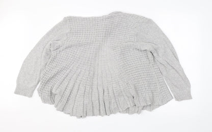 Womens UK Size XL Remel Grey Cardigan Jumper
