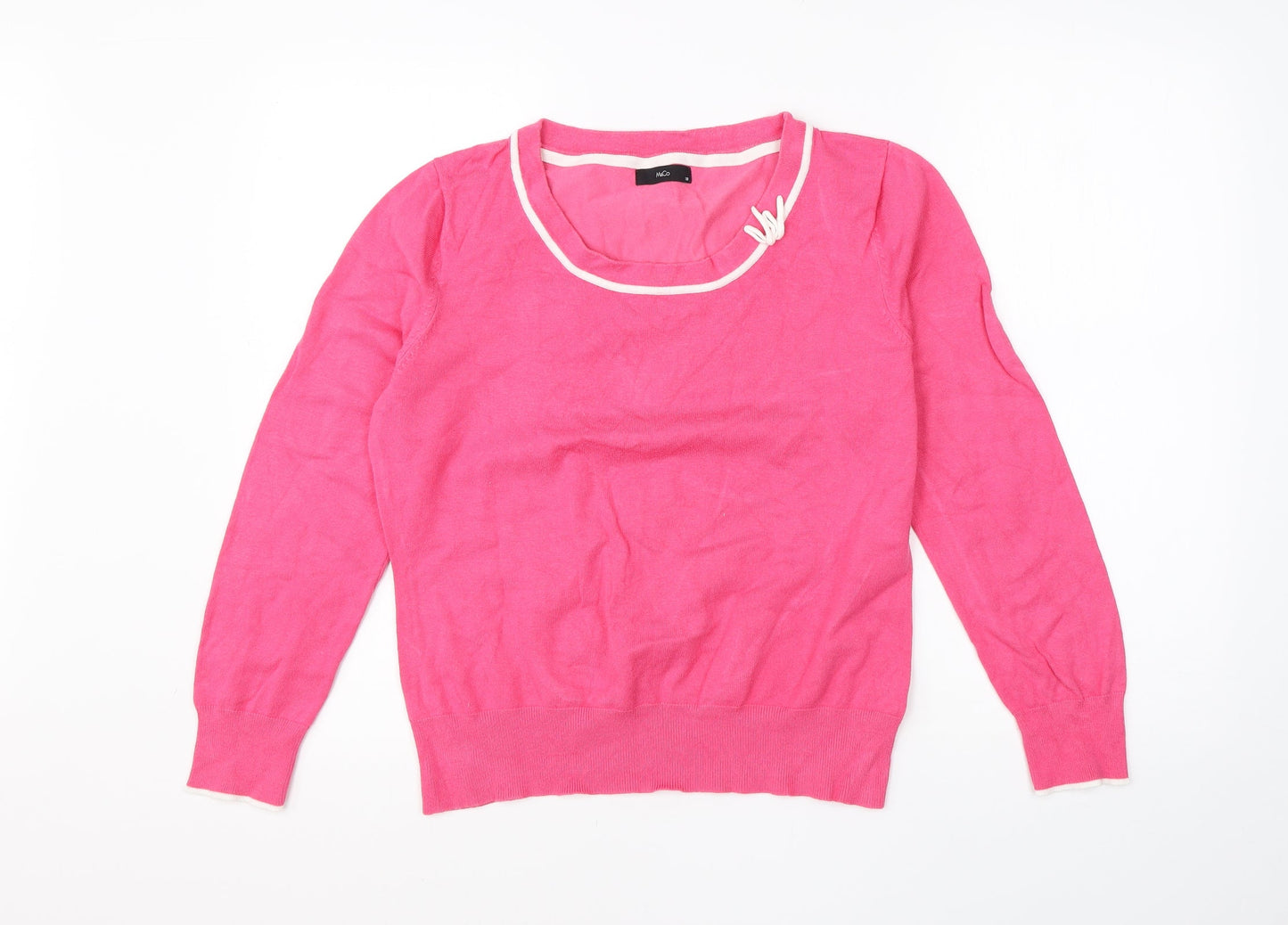 Womens UK Size  M&Co Pink Pullover Jumper