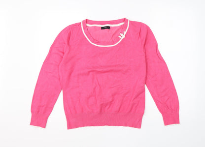 Womens UK Size  M&Co Pink Pullover Jumper