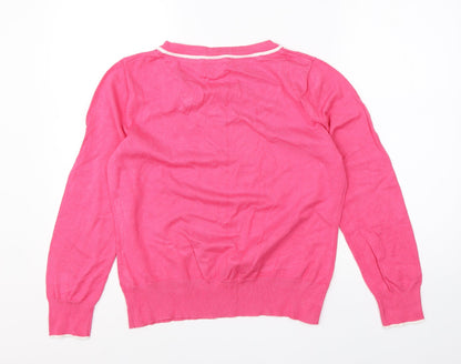 Womens UK Size  M&Co Pink Pullover Jumper