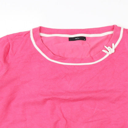 Womens UK Size  M&Co Pink Pullover Jumper
