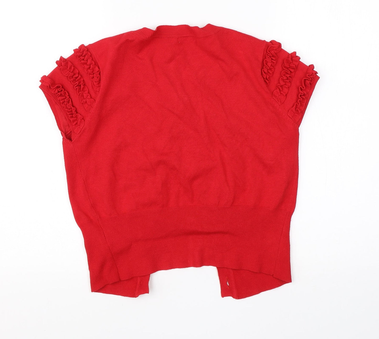 Womens UK Size 12 NEXT Red Cardigan Jumper
