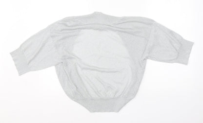 Womens UK Size 8 Monsoon Grey Basic Blouse