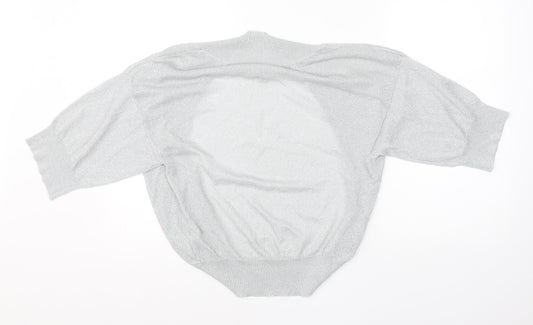 Womens UK Size 8 Monsoon Grey Basic Blouse