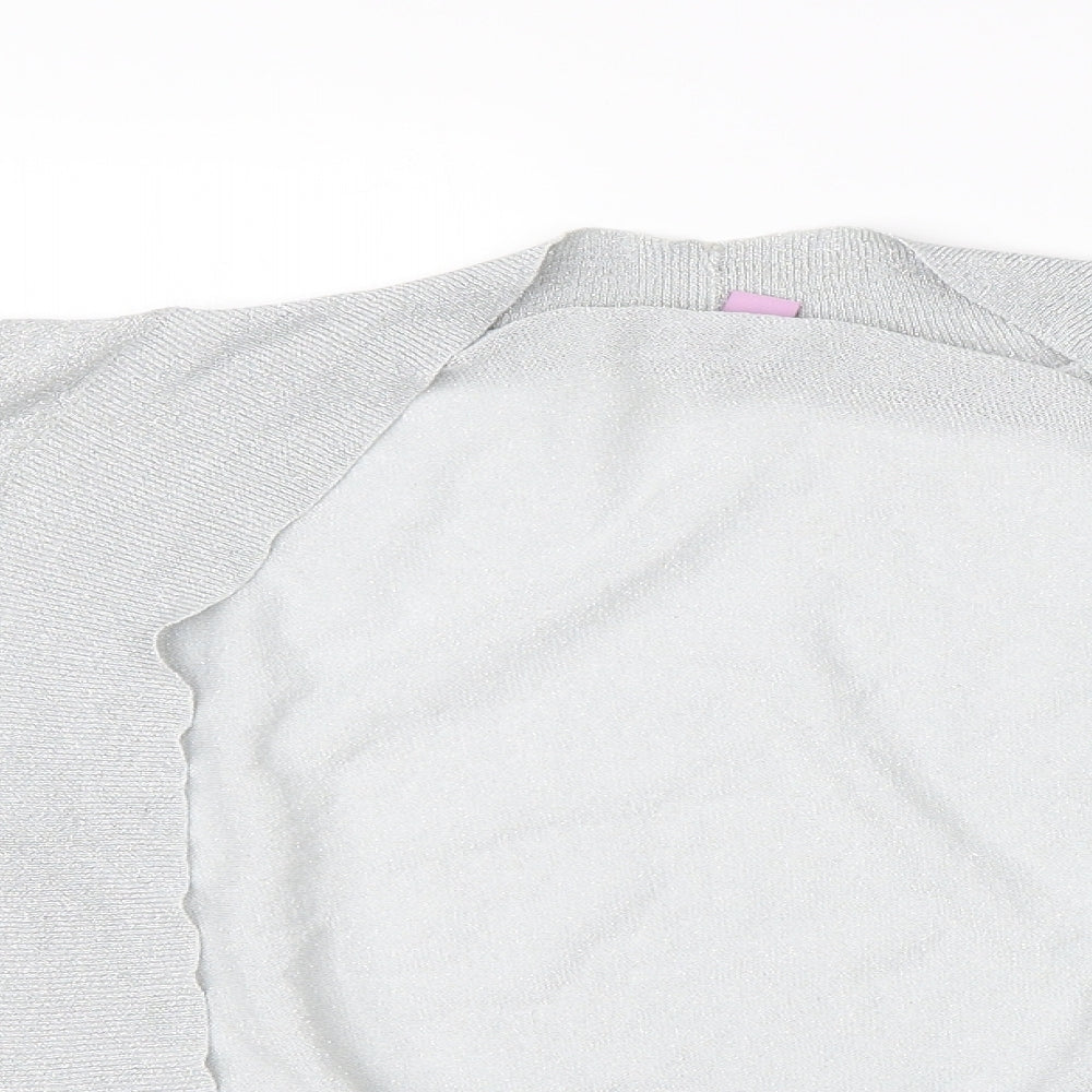 Womens UK Size 8 Monsoon Grey Basic Blouse