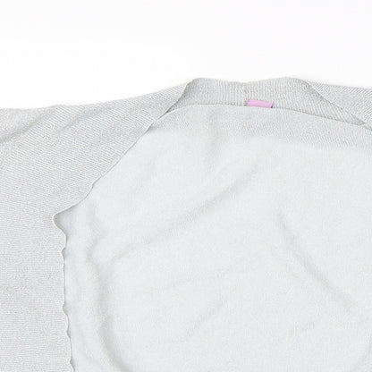 Womens UK Size 8 Monsoon Grey Basic Blouse