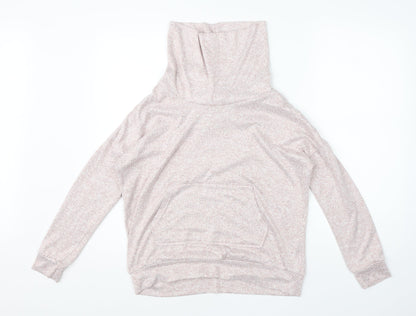 TU Womens Pink Roll Neck  Polyester Pullover Jumper Size 8