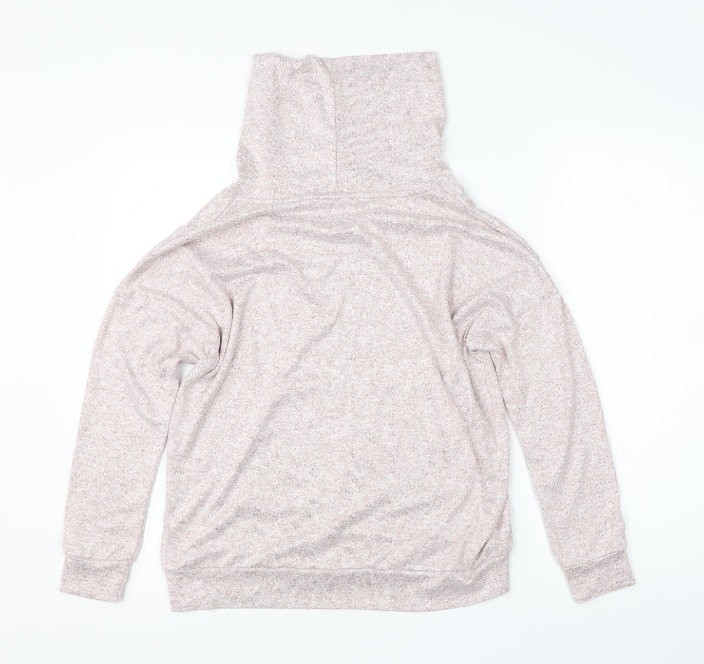 TU Womens Pink Roll Neck  Polyester Pullover Jumper Size 8