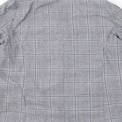Primark Womens Blue Check  Jacket Blazer Size 12