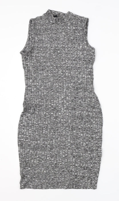 Atmosphere Womens Grey  Viscose Pencil Dress  Size 10  Halter