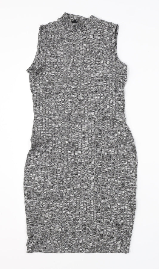 Atmosphere Womens Grey  Viscose Pencil Dress  Size 10  Halter