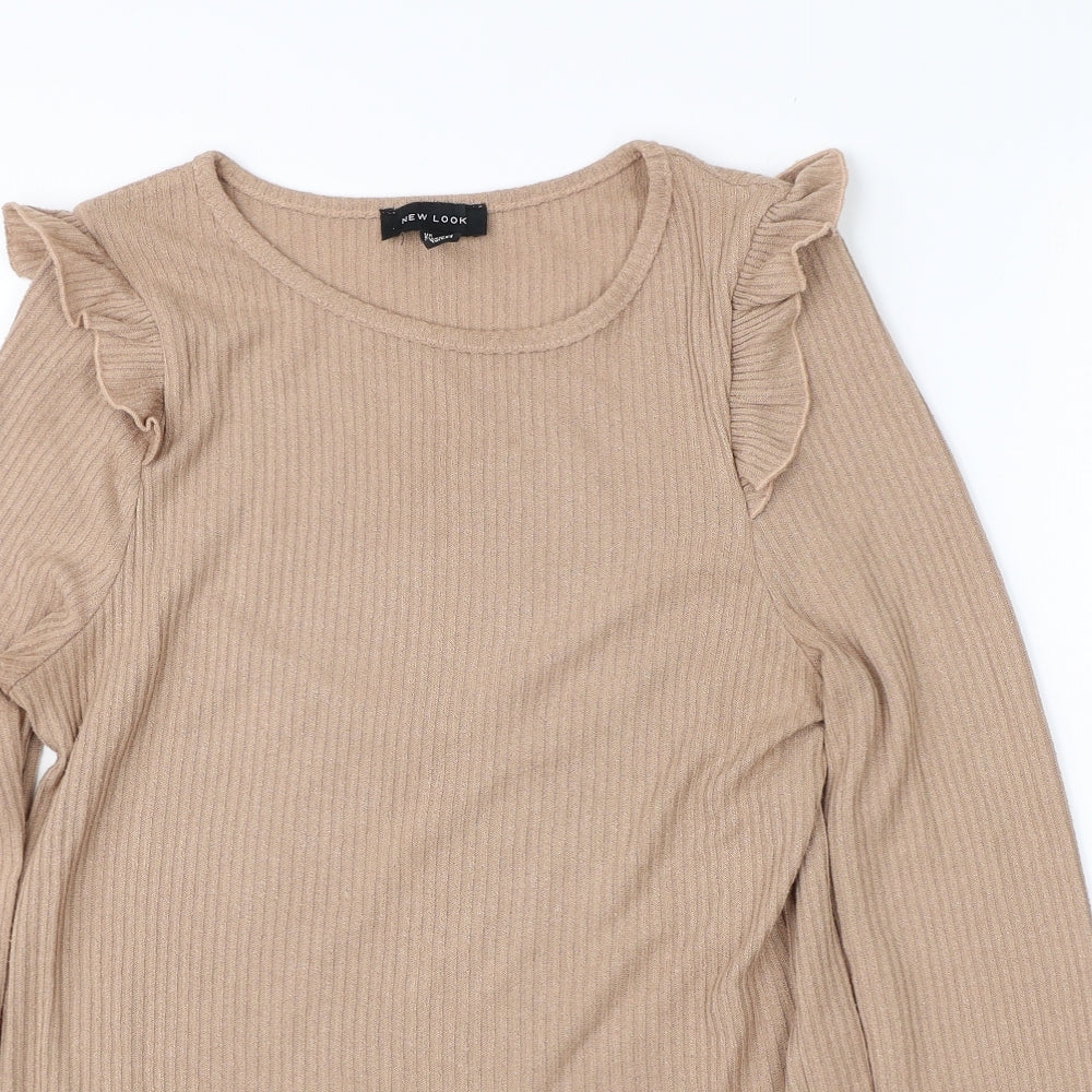 Womens UK Size 10 New Look Brown Pullover Jumper