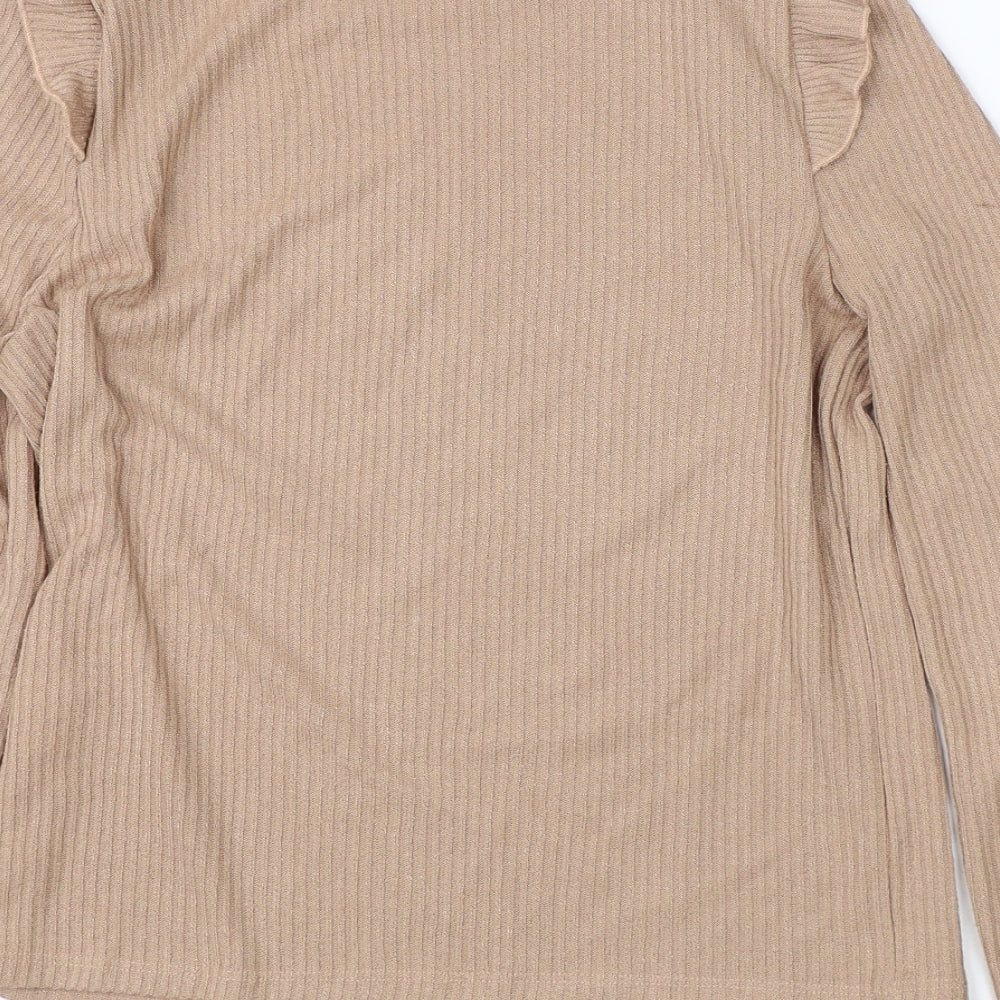 Womens UK Size 10 New Look Brown Pullover Jumper