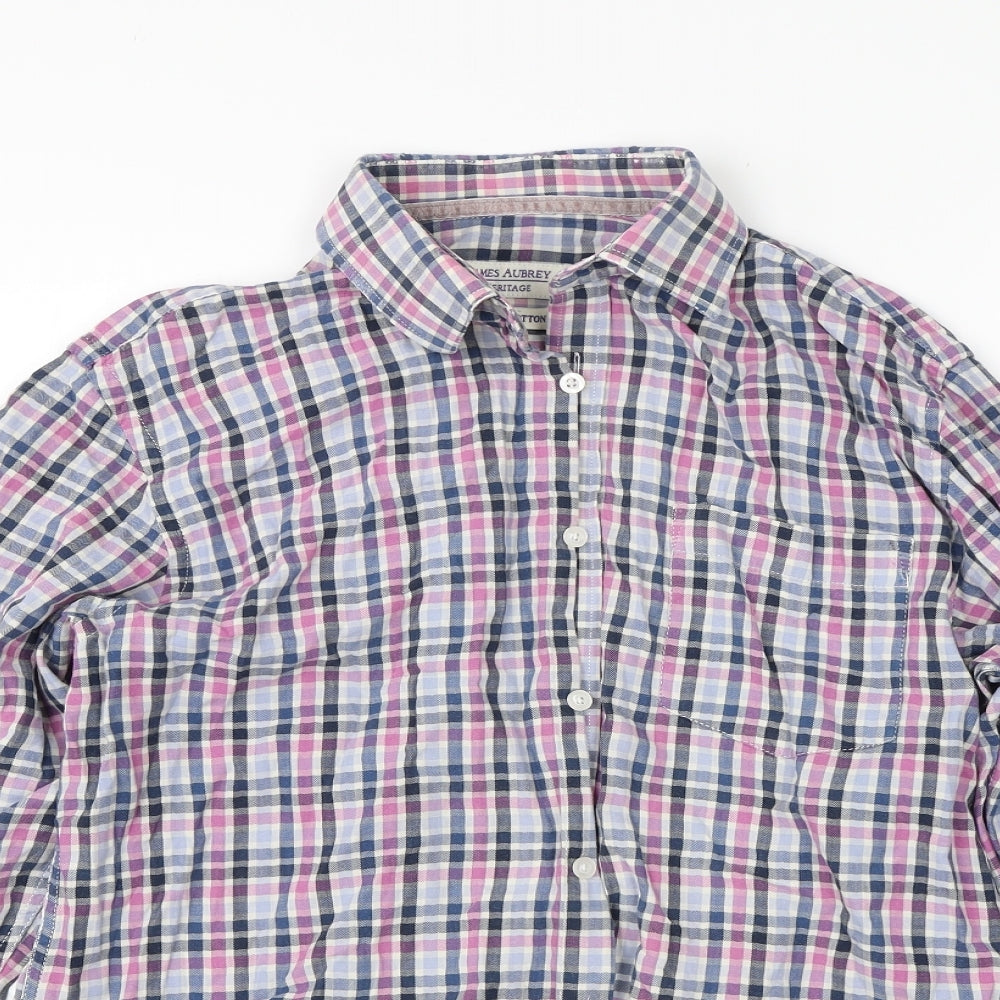 Mens UK Size M James Aubrey Multicoloured  Button-Up Long Sleeve Casual Shirt