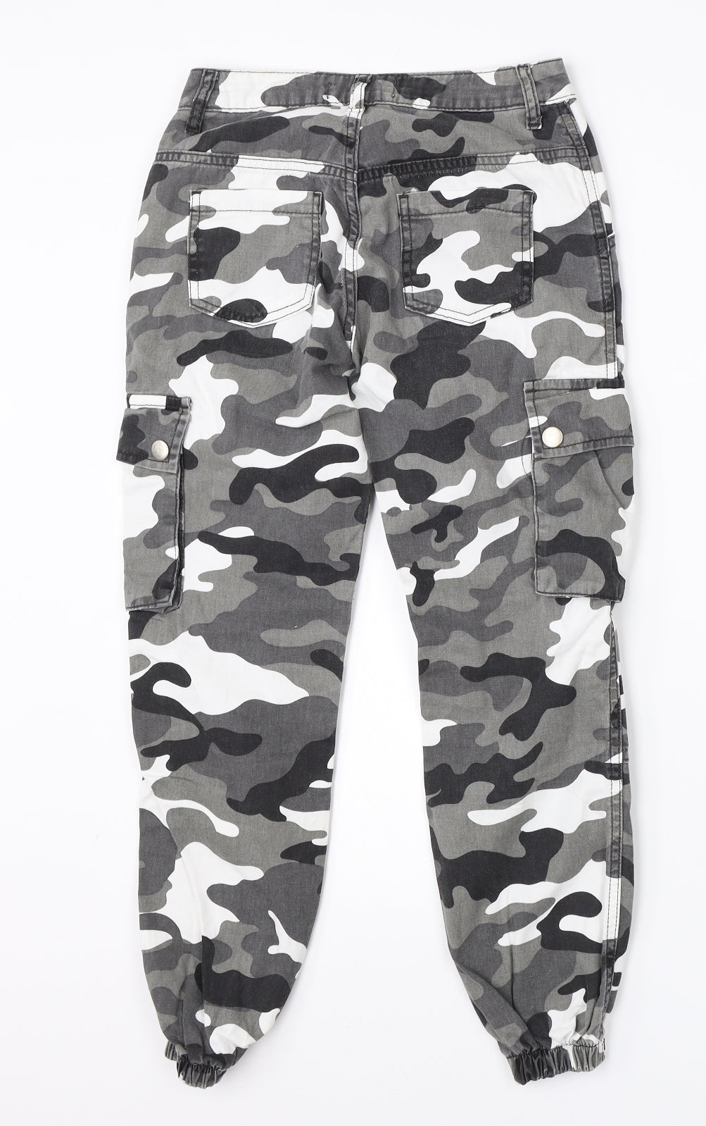New Look Girls Grey Camouflage Cotton Skinny Jeans Size 9 Months  Regular