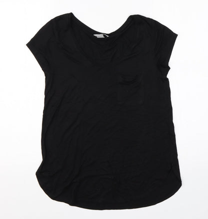 Womens UK Size S H&M Black Basic T-Shirt