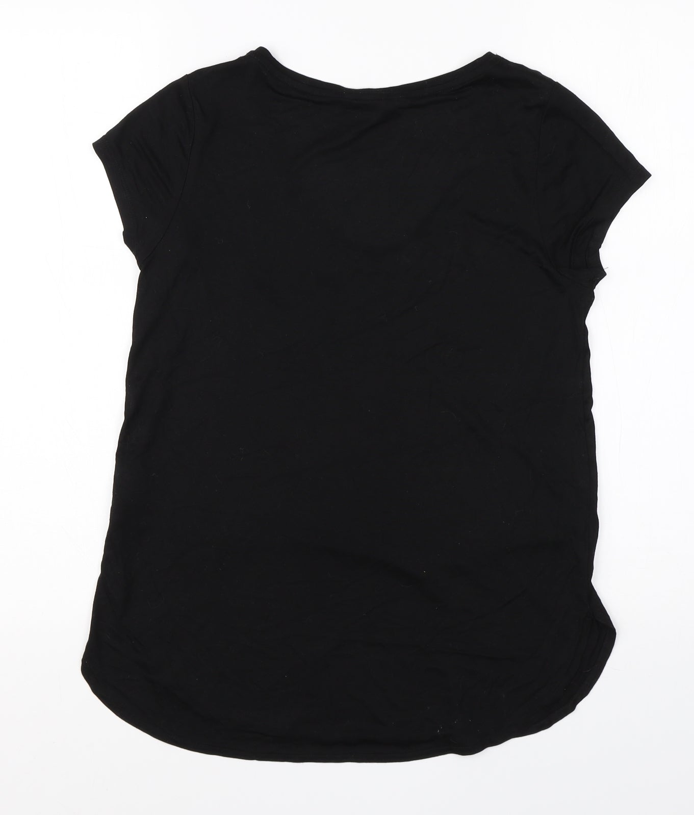 Womens UK Size S H&M Black Basic T-Shirt