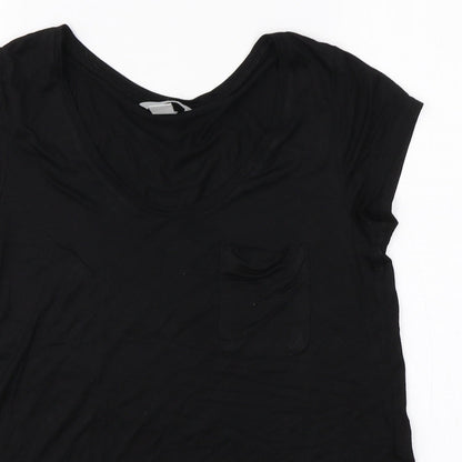 Womens UK Size S H&M Black Basic T-Shirt
